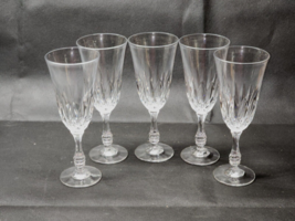 Fostoria Kimberly 24% Lead Crystal Stem 2990 Fluted Champagne Glass - Set Of 5 - £33.11 GBP