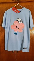 Peanuts Snoopy lying on pink flower T shirt Men&#39;s XL Freeze Max NWT - READ ! - £23.53 GBP