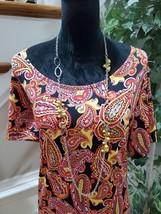 Elementz Women&#39;s Multicolor Polyester Short Sleeve Scoop Neck Top Blouse... - £18.33 GBP