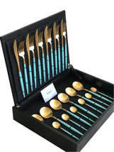 Goa Turquoise Gold Set 24 Piece + Wooden box - $419.00