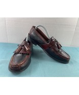 Johnston &amp; Murphy Loafers Aragon II Shoes Black Brown 8.5M Leather Kilti... - $37.44