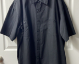 Rothco Short Sleeved Button Work Shirt Mens Xtra Large Black Pockets NWOT - $19.75
