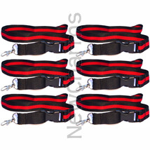 6 of Lanyards with Thin RED Line w/ Hook and Removable Clasp - Fire Figh... - £12.27 GBP