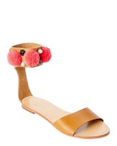 MANOUSH Natural Babouche Embellished Cuff Sandals (Size 39) - MSRP $300.00! - £62.97 GBP