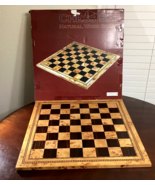 Atlas Tournament Natural Wood Chess Board Burl &amp; Ebony Inlaid Diamond Bo... - £229.20 GBP