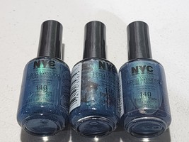 NYC Long Wearing Nail Polish .45oz - 140 Empire State Blue (3-Pack) **FREE S/H** - £5.98 GBP