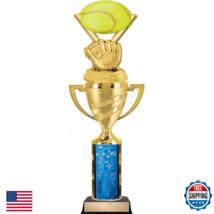 Crown Awards Softball Tournament Trophies 14.8 Softball Trophy Award For - $78.03