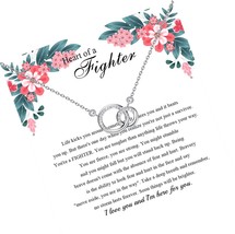 Fighter Gift Warrior Gifts Heart Of A Fighter Necklace - £37.34 GBP