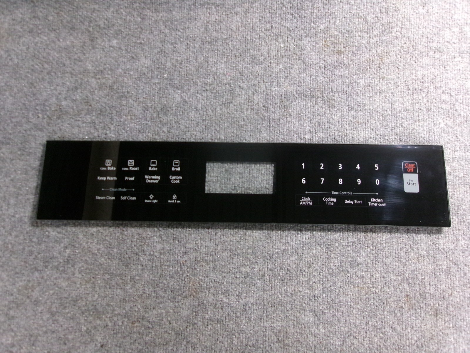 DG94-00247A SAMSUNG RANGE OVEN GLASS TOUCHPAD MEMBRANE - BLACK - $60.00
