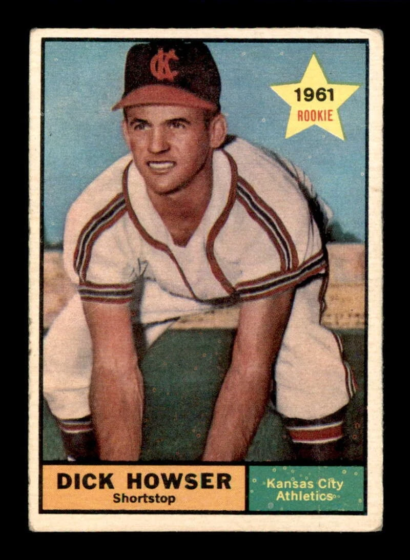 VINTAGE 1961 Topps #416 Dick Howser RC G/VG - $7.95