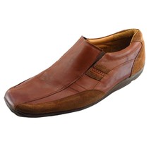 Stacy Adams Shoes Sz 11 M Square Toe Brown Loafer Leather Men - £31.74 GBP