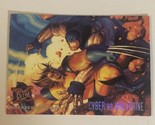 Cyber Vs Wolverine Trading Card Marvel Comics 1994  #130 - $1.97