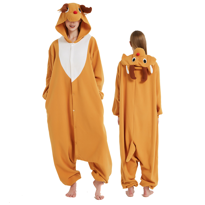 Christmas Deer Adult Onesies Animal Cartoon Kigurumi Pajamas Halloween Cosplay