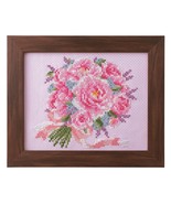 Cosmo Peony Bouquet Seasonal Flower Arrangement Cross Stitch Kit - €31,76 EUR