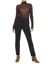 HUE Women&#39;s High Rise Suede Straight Legging, Chocolate Torte, X-Large - $45.08