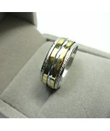 New Stainless Steel Women’s Metal Band Ring (Sz 8) - £9.34 GBP
