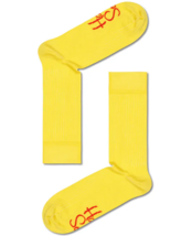 Happy Socks Yellow Unisex Premium Cotton Socks 1 Pair Size 7-11 - £12.00 GBP