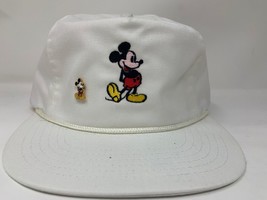 Vintage Mickey Mouse Disney White Fashions Strapback Rope Trucker Hat Ca... - £27.14 GBP