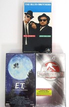 Lot of 3 VHS Video Tape The Blues Brothers Jurassic Park III E.T. &quot;Rare Copy&quot; - £43.62 GBP