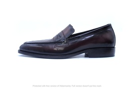  Ox Blood Patina Loafers Dress Shoes For Men, Genuine Leather Custom Shoes - £129.08 GBP
