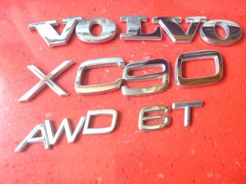 2003-2014 Volvo XC90 AWD Letters Emblem Logo Badge Trunk Gate Rear Chrome C32 - $16.20