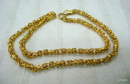 22 kt gold chain necklace gold chain vintage gold chain antique gold chain - £1,581.93 GBP