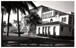 RPPC Postcard Central Schools Palm Beach Florida K202 - £10.02 GBP