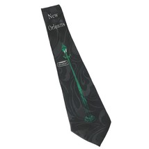 Steven Harris New Orleans Bourbon Street Green Lamp Post Novelty Necktie - £16.55 GBP