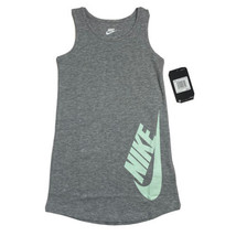Nike Kids&#39; Futura Tank Dress Outfit Sz 5 6X Dark Grey Heather NEW - $22.00