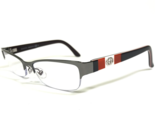 Gucci Eyeglasses Frames GG4213 9S5 Brown Gray Silver Red White Stripe 53... - $130.68