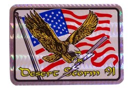 K&#39;s Novelties Desert Storm &#39;91 Flag Reflective Decal Bumper Sticker - $3.45