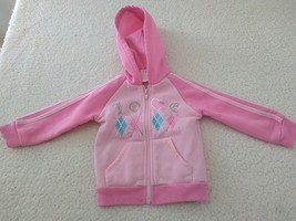 Mon &amp; Petit Baby pink Long Sleeve Zip Hooded  Jacket  12 MO - $10.39