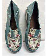 Ariat Women&#39;s Cruiser Shoes 8B Steer Skull Western Cowgirl Teal Tan Boho... - $22.72