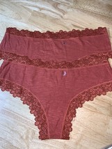 LOT OF 2 AERIE CHEEKY STRETCH LACE PANTIES  SIZE LARGE NEW NO TAG - $9.99