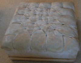 Beautiful Vintage Tufted Over-sized Ottoman – 1960s – Gdc – Great Vintage Piece - £156.60 GBP