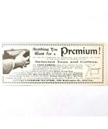 1897 Cotting&#39;s Tea Store Boston Advertisement Victorian Beverage ADBN1A5 - €17,04 EUR