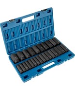 VEVOR Impact Socket Set 1/2 Inches 26 Piece Impact Sockets, Deep Socket,... - $80.74