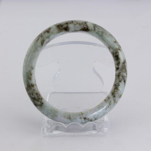 Bangle Bracelet Jade Comfort Cut Burma Jadeite Natural Stone 54.8 mm 6.8 inch - £34.38 GBP
