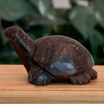 Garnet Crystal Carved Turtle Figurine Miniature Gemstone Animal Carving ... - £13.72 GBP