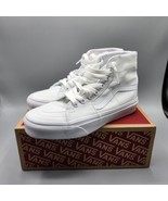 Vans Sk8 Hi Tapered White Canvas Skate Shoes Womens Size 6.5 Mens 5 w/ Box - £34.60 GBP