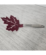 AMCO Houseworks Nonstick Flexible Slotted Spatula Stainless Red Leaf Fal... - $130.58 MXN