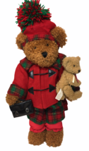 RARE Dan Dee Momma Bear &amp; Cub Plush Hugging Christmas Holiday HTF Pom Po... - £119.88 GBP