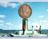 Géant Centimes Monument Sudbury Ontario Canada Chrome Carte Postale L14 - £4.91 GBP