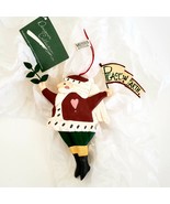 Santa Claus Angel Ornament Peace on Earth Midwest Imports Designer Chris... - £12.15 GBP