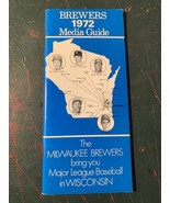 1972 Milwaukee Brewers Baseball media guide Schedule original - $380.56 MXN