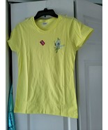 Yellow  Pokemon Tee Tshirt Celebi NWT Wow Ladies Adult Size S Heavy cotton - £11.00 GBP