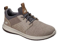 Men&#39;s Skechers Class Delson - Camben Casual Shoe, 65474 Tpe Multiple Sizes Taupe - £64.30 GBP