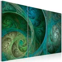 Tiptophomedecor Abstract Canvas Wall Art - Turquoise Oriental Inspiration - Stre - £63.20 GBP+