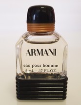 ARMANI EAU HOMME ✿ VTG Rare Mini Eau Toilette Miniature Perfume (5ml. = ... - £10.97 GBP