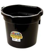 Little Giant 20 Quart Black Flat Plastic Bucket P20FBBLACK - $43.42 CAD
